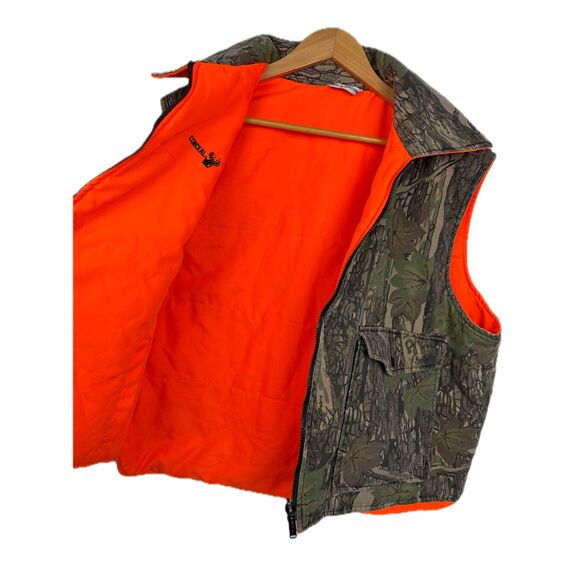 Winchester Reversible Hunting Vest Men XL Camo Blaze Orange Outdoor - Picture 5 of 7